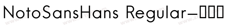 NotoSansHans Regular字体转换